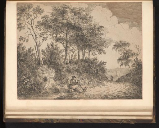 Landscape with resting figures