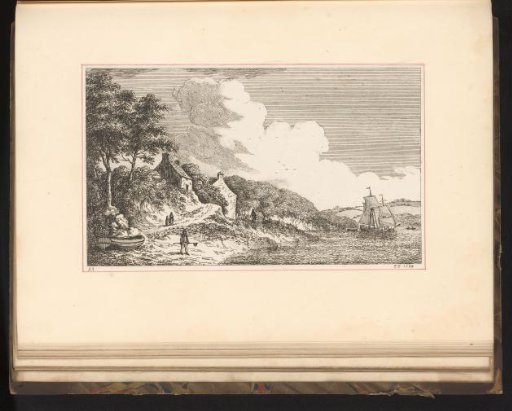 Landscape with a path and a river