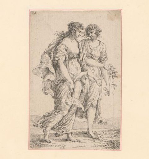 Two figures in classical dress