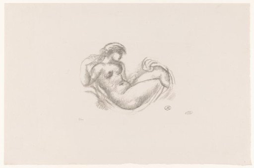 Reclining Naked Woman with Crossed Legs