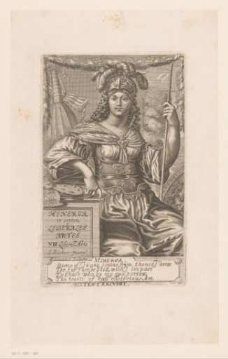 Title print with Minerva and the seven liberal arts