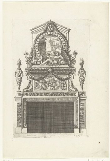 Lower panel with bas-relief