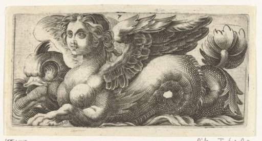 Sphinx with a fish tail