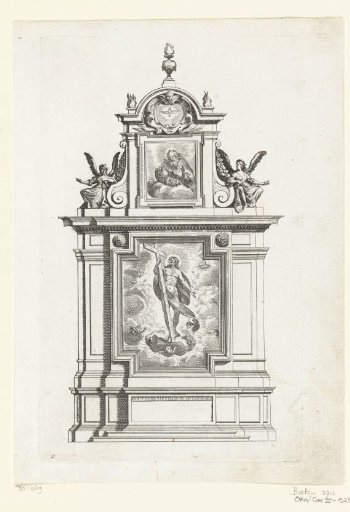 Altar with Christ on a cloud