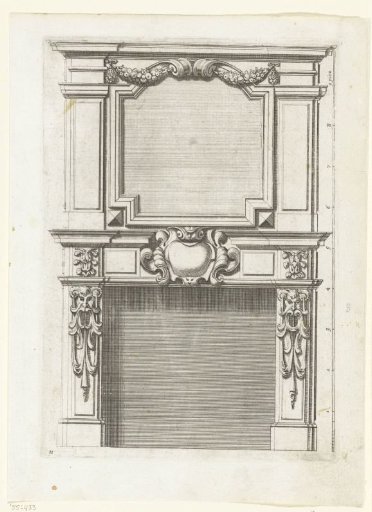 Lower section, shaft decorated with a mirror