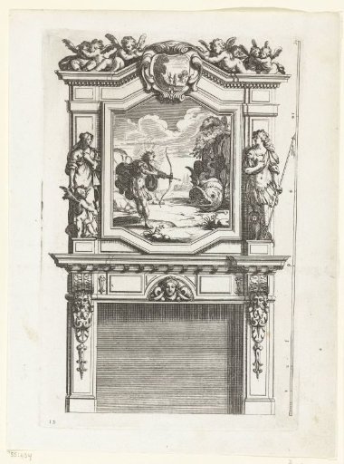 Lower section, shaft decorated with Apollo