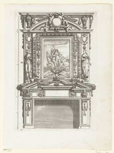 Lower section, shaft decorated with Neptune and Amphitrite