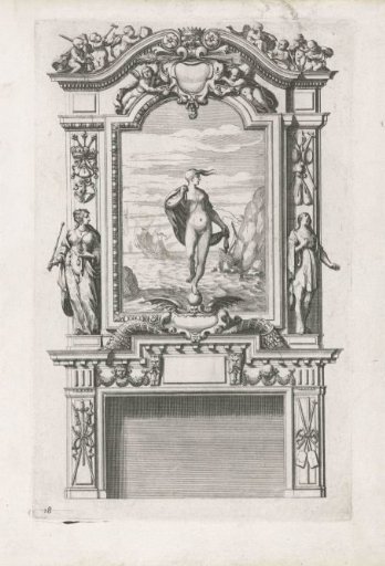 Lower section, shaft decorated with Fortuna