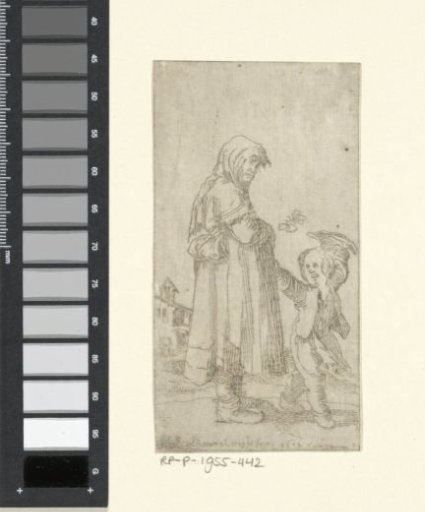 Peasant woman with a boy