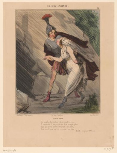 Caricature of Aeneas and Dido