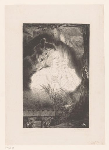 Illustration for the play La Princesse Maleine