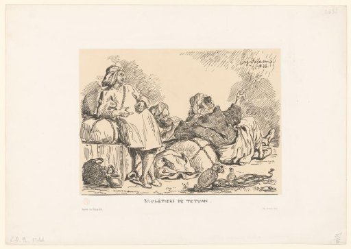 Three Moroccan Muleteers Resting