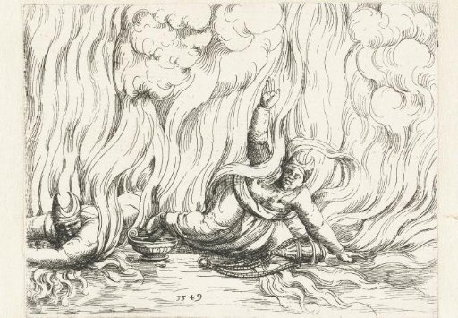 Nadab and Abihu Die by Fire after Their Wrongful Burnt Offering