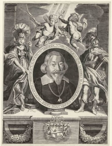 Portrait of Christophor Urne with Minerva and Mars