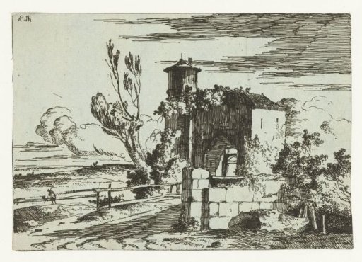Gatehouse with round tower