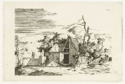 Hut next to a staircase