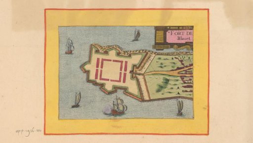 Map of the citadel at Port-Louis