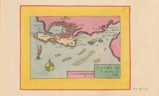 Map of the mouth of the Loire River