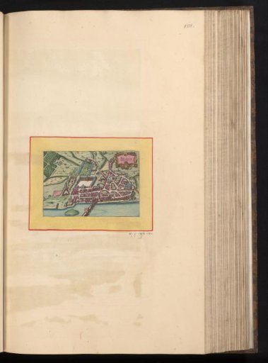 View of Blois in bird's-eye perspective