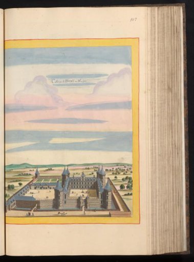 View of De Bury Castle near Molineuf