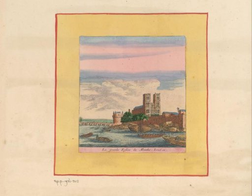 View of the Cathedral of Mantes-la-Jolie
