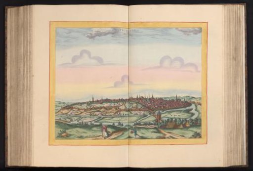 View of Poitiers in bird's-eye perspective