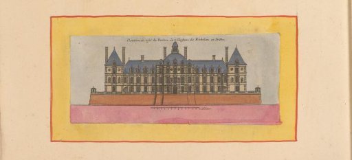 View of one of the facades of the Château of Richelieu