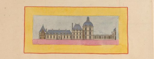 View of one of the facades of the Château of Richelieu