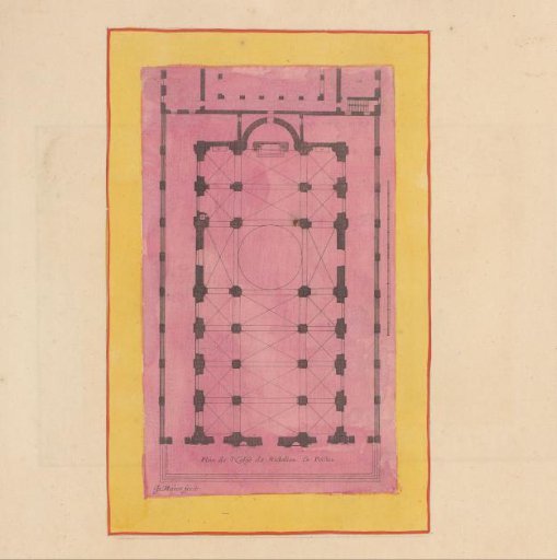 Plan of the Church of Richelieu