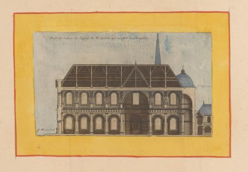 Section of the Church of Richelieu