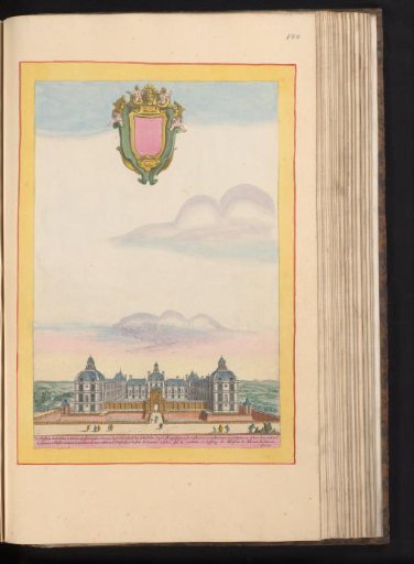 View of the front of the Château of Richelieu