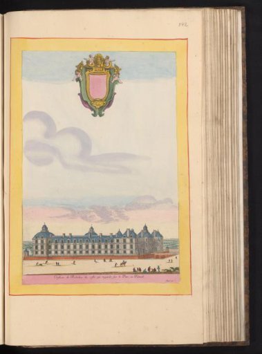 View of the park side of the Château of Richelieu