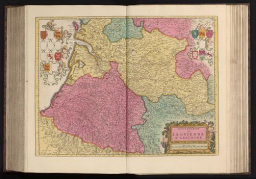 Map of Guyenne and Gascony
