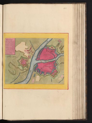 Fortification plan of Bayonne
