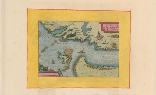 Map of the mouth of the Garonne