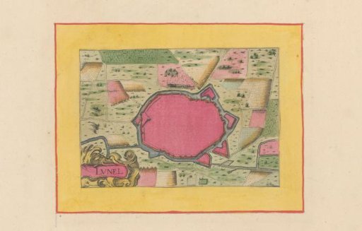 Fortress plan of Lunel