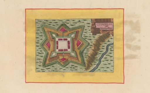Plan of the fortress at Montpellier