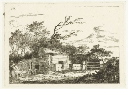 House on a courtyard with closed gate