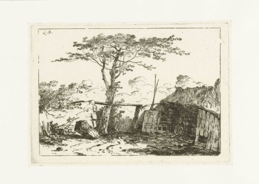 Barn at an entrance to a courtyard