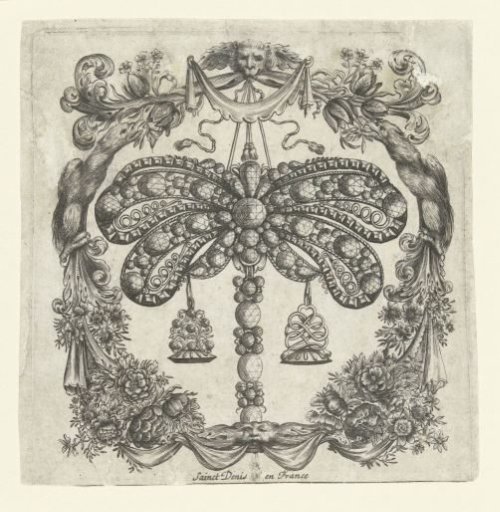 Cartouche with jewel