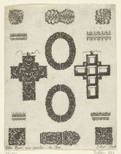 Eighteen ornaments for jewels