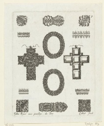 Eighteen ornaments for jewels