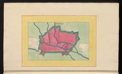 Fortress plan of Abbeville
