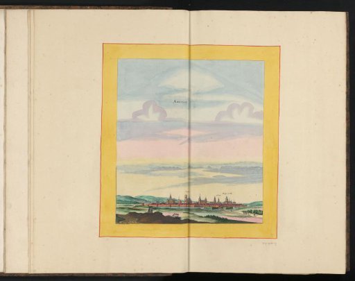 View of Abbeville in bird's-eye perspective