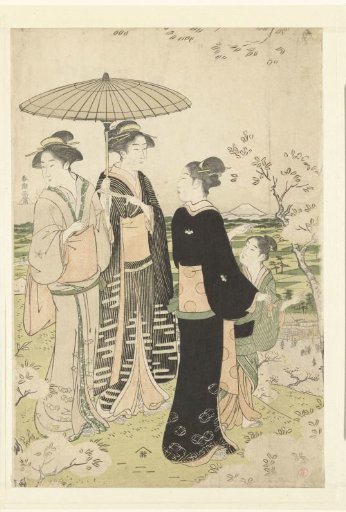 Viewing the cherry blossoms at Asukayama