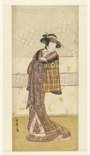 Actor Iwai Hanshiro IV in the role of a courtesan