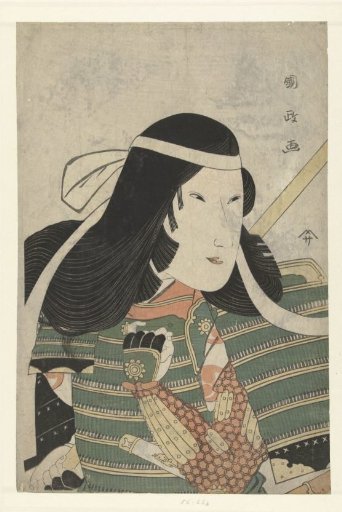 Bust portrait of Iwai Kumesaburo