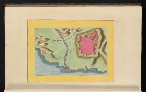 Fortress plan of Boulogne