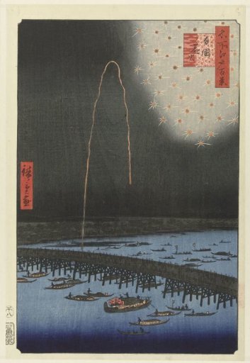 Fireworks at the Ryogoku Bridge