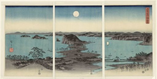 Evening Panorama of the Eight Views of Kanazawa in the Province of Musashi